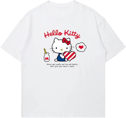 Sanrio x Hello Kitty Kaos Oversize Katun Unisex Remaja Musim Panas 2026. KT-CG3080Q Buy Sanrio x Hello Kitty Kaos Oversize Katun Unisex Remaja Musim Panas 2026. KT-CG3080Q