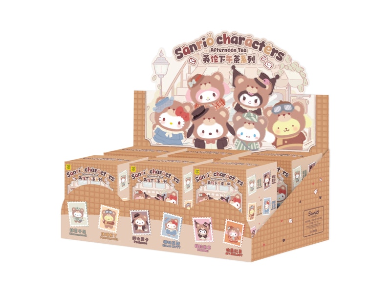 Sanrio x Miniso Top Toy Afternoon Tea Series Vinyl Plush Keychains Sealed Case (6 Blind Box)