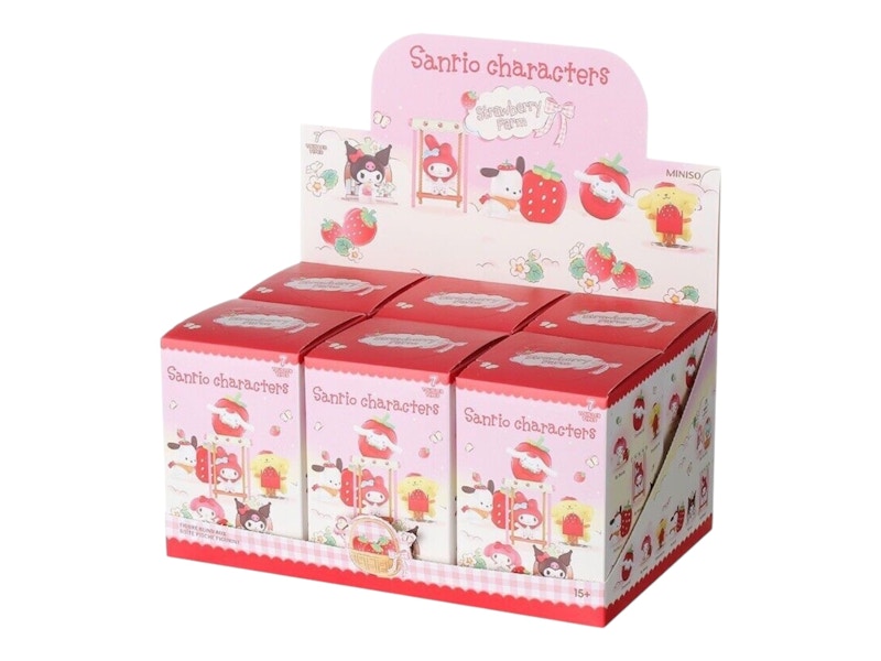 Sanrio x Miniso Top Toy Character Strawberry Farm Series Figure Sealed Case (6 Blind Box)