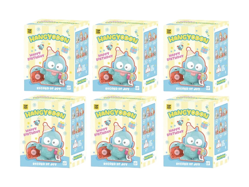 Sanrio Miniso Top Toy HANGYODON Happy Birthday Sealed Case (6 Blind Box)
