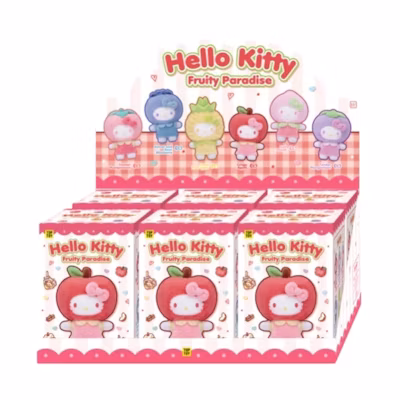 Sanrio Miniso Top Toy Hello Kitty Fruity Paradise Series Vinyl Plush Keychain Sealed Case (6 Blind Box)