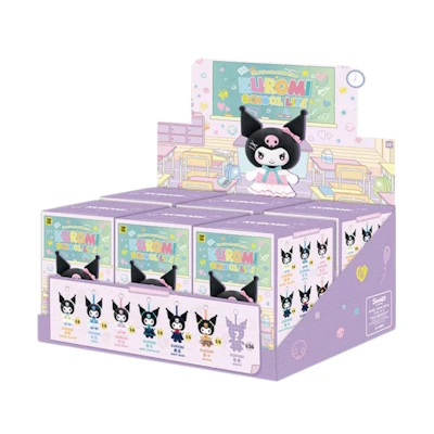 Sanrio Miniso Top Toy Kuromi School Life Series Vinyl Plush Keychain Sealed Case (6 Blind Box)