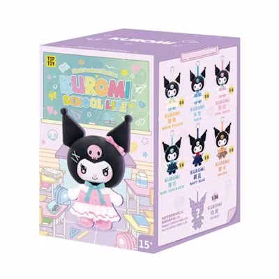 Sanrio Miniso Top Toy KUROMI School Life Vinyl Plush Keychain Single Blind Box