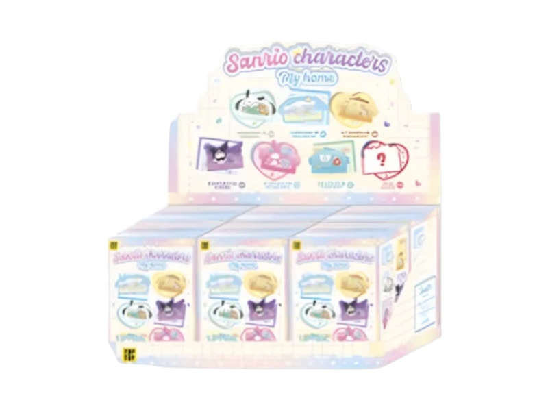 Sanrio Miniso Top Toy MY HOME Series Refrigerator Magnets Desktop Decor Sealed Case (6 Blind Box)
