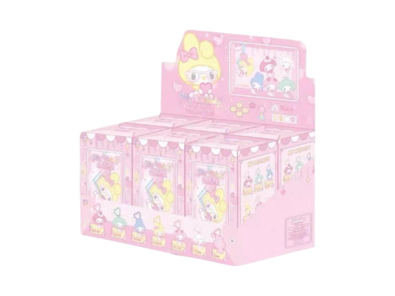 Sanrio x Miniso Top Toy My Melody 50th Anniversary Milk Candy Series Plush Keychains Sealed Case (6 Blind Box)