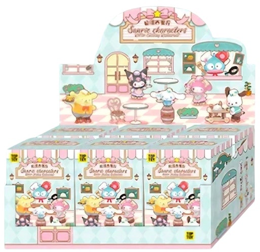 sanrio-x-miniso-top-toy-roller-skating-restaurant-series-sealed-case-6-blind-box