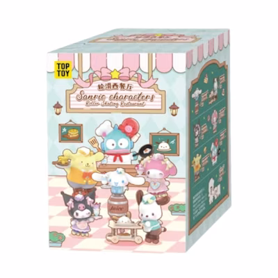 Sanrio Miniso Top Toy Roller Skating Restaurant Series Single Blind Box