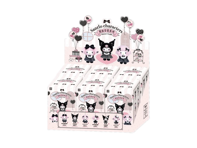 Sanrio x Miniso Top Toy Sisters' Outfit Series Plush Pendant Sealed Case (6 Blind Box)