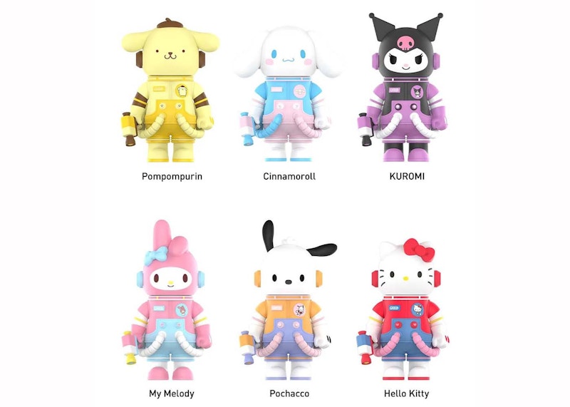 Order 三丽鸥x泡泡玛特Mega Space Molly三丽鸥角色系列密封盲盒套装 (6盒 400%规格)