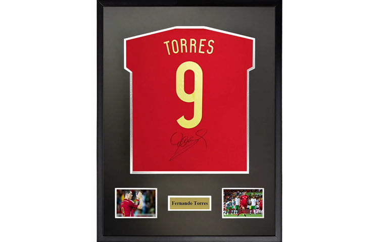 Buy Sanwei "Fernando Torres 2014 Spain Signed Jersey (Framed) with SA Certificate" SW24Q2125
