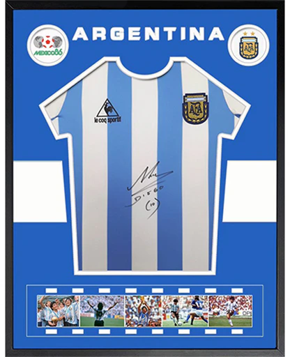 sanwei-diego-maradona-signed-1986-world-cup-argentina-jersey-with-sa-certificate-framed-7103596