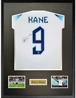 Sanwei Harry Kane 2022 England World Cup Signed Jersey Framed with SA Certificate SW24Q2513 Sanwei Harry Kane 2022 England World Cup Signed Jersey Framed with SA Certificate SW24Q2513