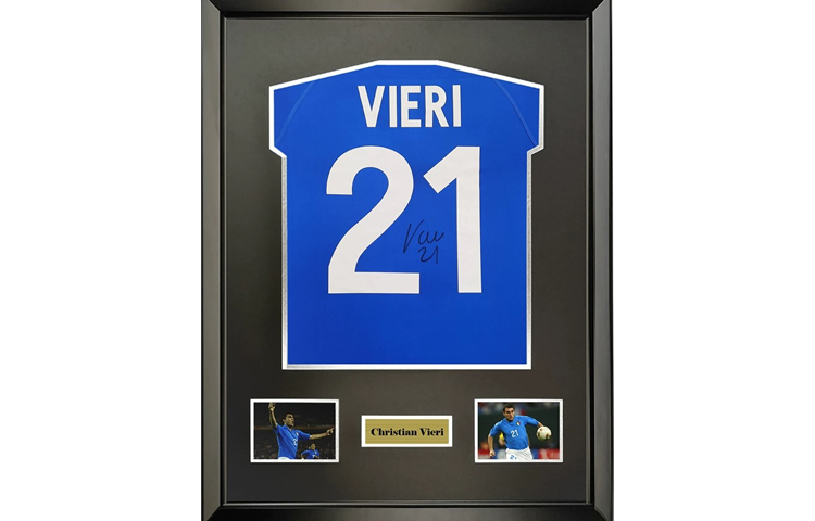 Buy Sanwei Italy National Team Signed Football Jersey Framed with SA Certificate SW23Q4110