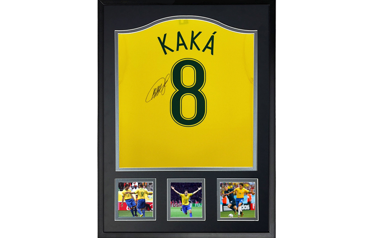 Buy Sanwei Kaka Signed Brazil 2006 World Cup Jersey with Frame and SA Certificate. SW24Q1352