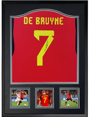 Sanwei Kevin De Bruyne 2022 Belgium World Cup Signed Jersey Framed with SA Certificate SW24Q2504 Buy Sanwei Kevin De Bruyne 2022 Belgium World Cup Signed Jersey Framed with SA Certificate SW24Q2504