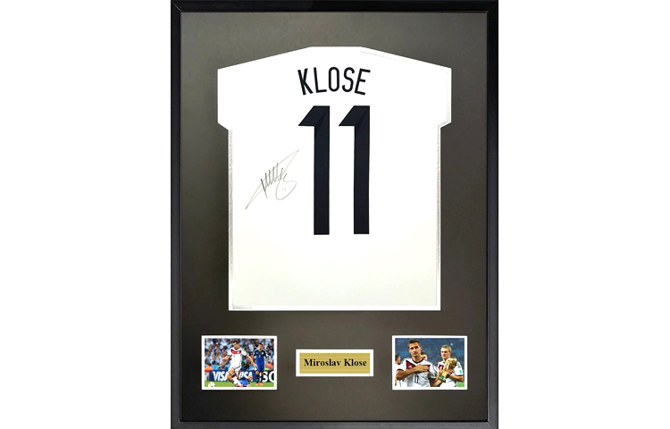 Buy Sanwei Klose Signed 2014 Germany World Cup Champion Jersey with Frame & SA Certificate. SW23Q4198