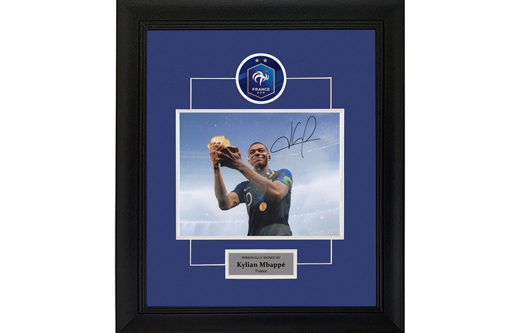 Sanwei Kylian Mbappe Signed France 2018 World Cup Photo Frame with SA Certificate. SW24Q1554