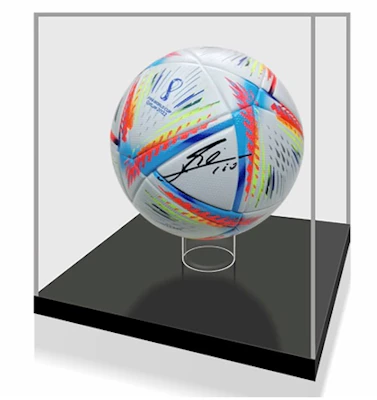Sanwei Lionel Messi Signed 2022 World Cup Argentina Soccer Ball w/ Display Case & COA SW23Q4138 Buy Sanwei Lionel Messi Signed 2022 World Cup Argentina Soccer Ball w/ Display Case & COA SW23Q4138