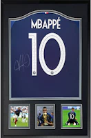 Sanwei Mbappé Signed 2018 World Cup France Jersey Framed with SA Certificate. SW22Q1006 Sanwei Mbappé Signed 2018 World Cup France Jersey Framed with SA Certificate. SW22Q1006