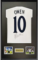 Sanwei Michael Owen Signed England 2002 World Cup Jersey with SA Certificate Framed SW22Q1018 Sanwei Michael Owen Signed England 2002 World Cup Jersey with SA Certificate Framed SW22Q1018