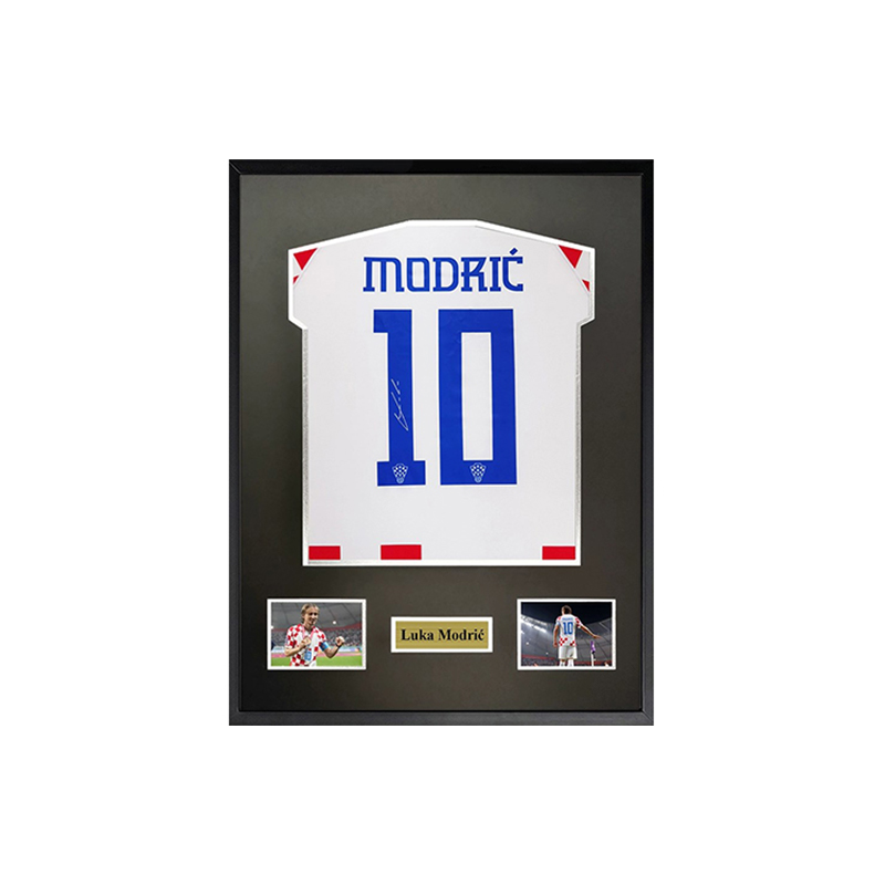 Sanwei Modric Autographed Croatia Jersey 2022 World Cup Fan Memorabilia 75x95cm 6954119