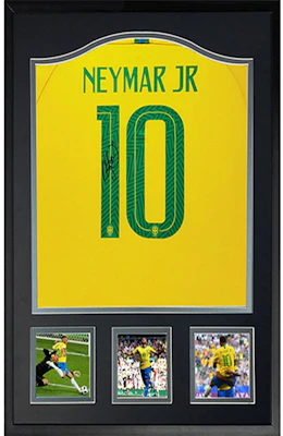 Sanwei Neymar Signed Brazil Jersey World Cup 2018 Framed w/ SA Certificate. SW22Q1009 Buy Sanwei Neymar Signed Brazil Jersey World Cup 2018 Framed w/ SA Certificate. SW22Q1009