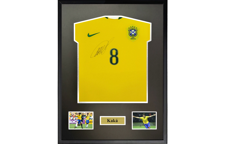 Sanwei Nike 2006 Brazil World Cup Soccer Jersey Signed by Kaka with SA Certificate. SW24Q1353