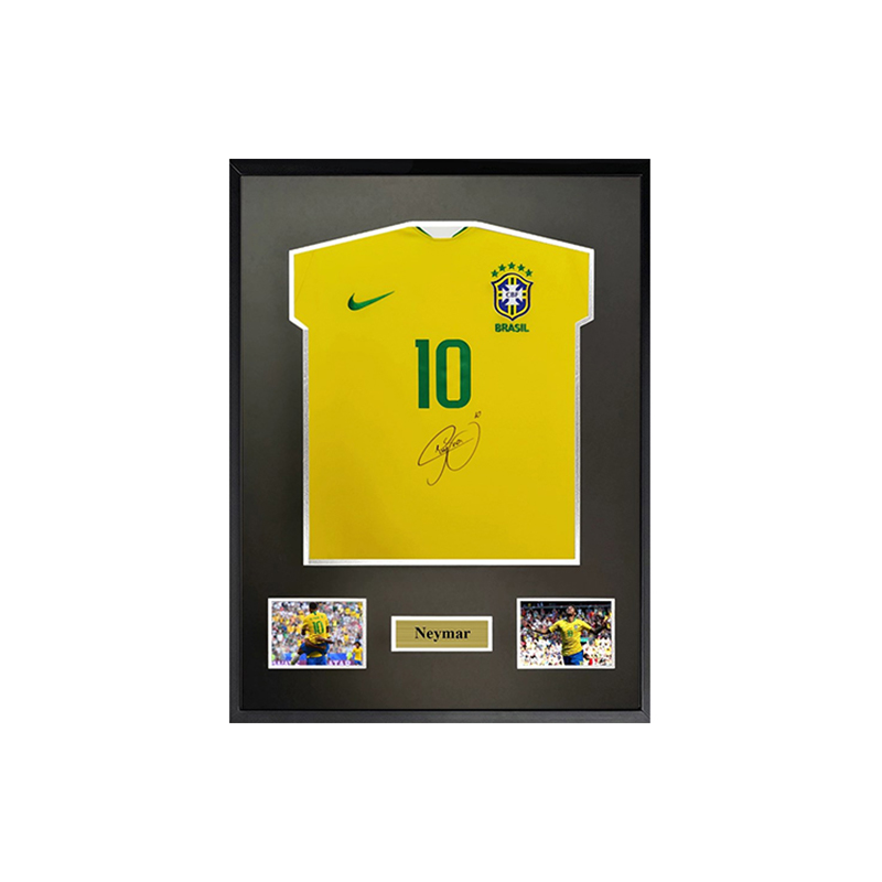 Sanwei Nike Neymar Signed Brazil Jersey 2018 World Cup Framed with SA Certificate 7271133