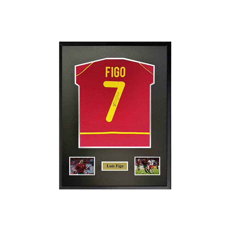 Sanwei Soccer Memorabilia: Figo Signed Portugal 2002 World Cup Jersey (60x80cm) 6857847