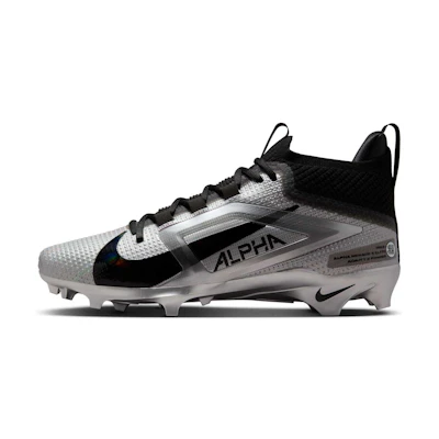 Saquon Barkley Nike Alpha Menace 4 Elite 'Black Metallic Silver'