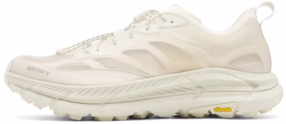 Satisfy x HOKA ONE ONE Mafate Speed 4 White Low-Top Running Shoes Durable 1157050-BONE Buy Satisfy x HOKA ONE ONE Mafate Speed 4 White Low-Top Running Shoes Durable 1157050-BONE