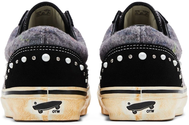 SATOSHI NAKAMOTO x Vans Old Skool Reissue 36 'Gris Manta Motas en Movimiento' VN000DC0FNG Details for SATOSHI NAKAMOTO x Vans Old Skool Reissue 36 'Gris Manta Motas en Movimiento' VN000DC0FNG