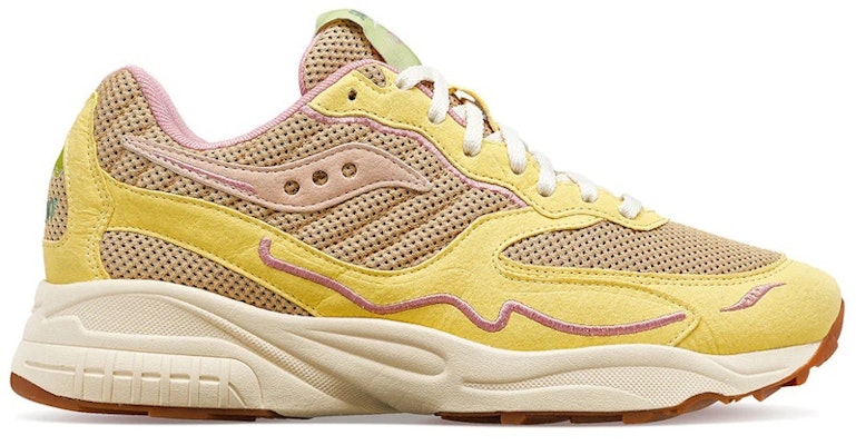 Saucony 3D 網格颶風 减震防滑 低筒 跑步鞋 男女款 黃色 Buy Saucony 3D 網格颶風 减震防滑 低筒 跑步鞋 男女款 黃色