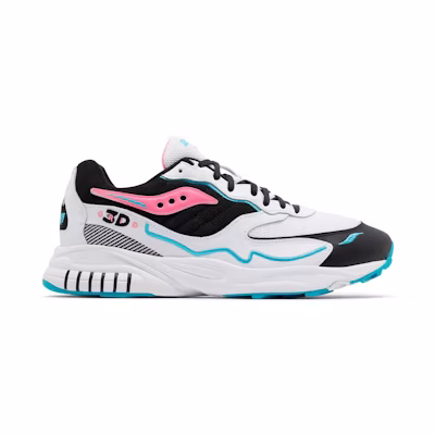 Saucony 3D Grid Hurricane 'White Black Pink'