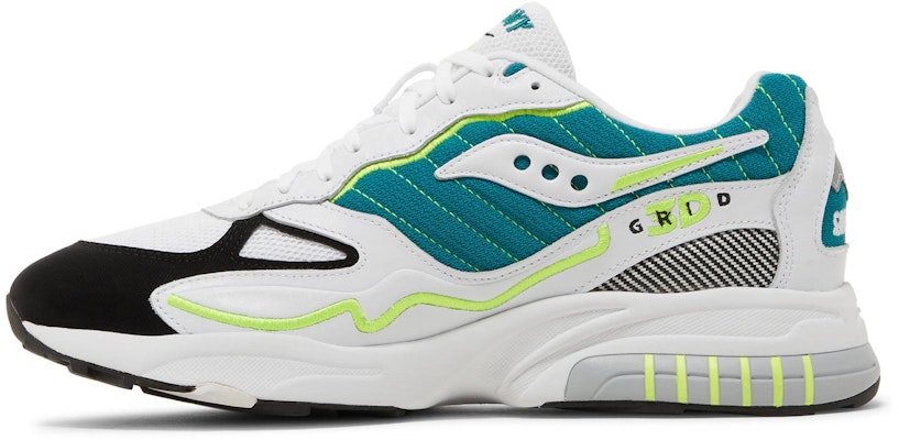 Saucony 3D Grid Hurricane 'Putih Hijau' S70646-1 Lookbook Saucony 3D Grid Hurricane 'Putih Hijau' S70646-1