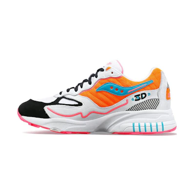 Saucony 3D Grid Hurricane 'White Orange'