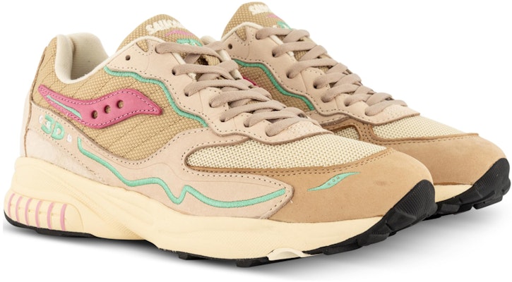 Saucony 3D Grid Hurricane Premium 'Krim Merah Jambu' S70670-5 Shop Saucony 3D Grid Hurricane Premium 'Krim Merah Jambu' S70670-5