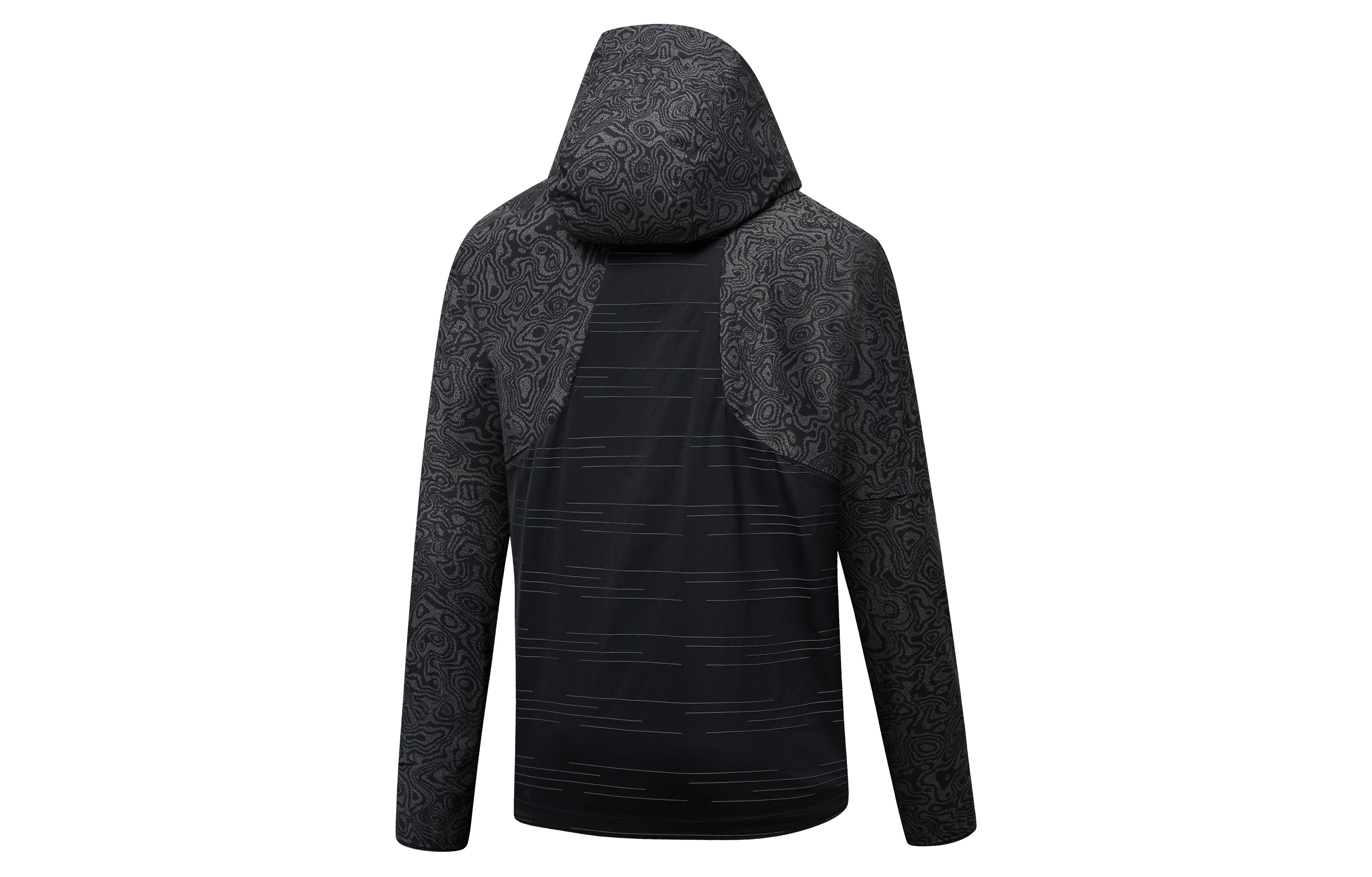 Lookbook 索康尼 黑色拼接印花透气跑步夹克 SC2230115A-PR05