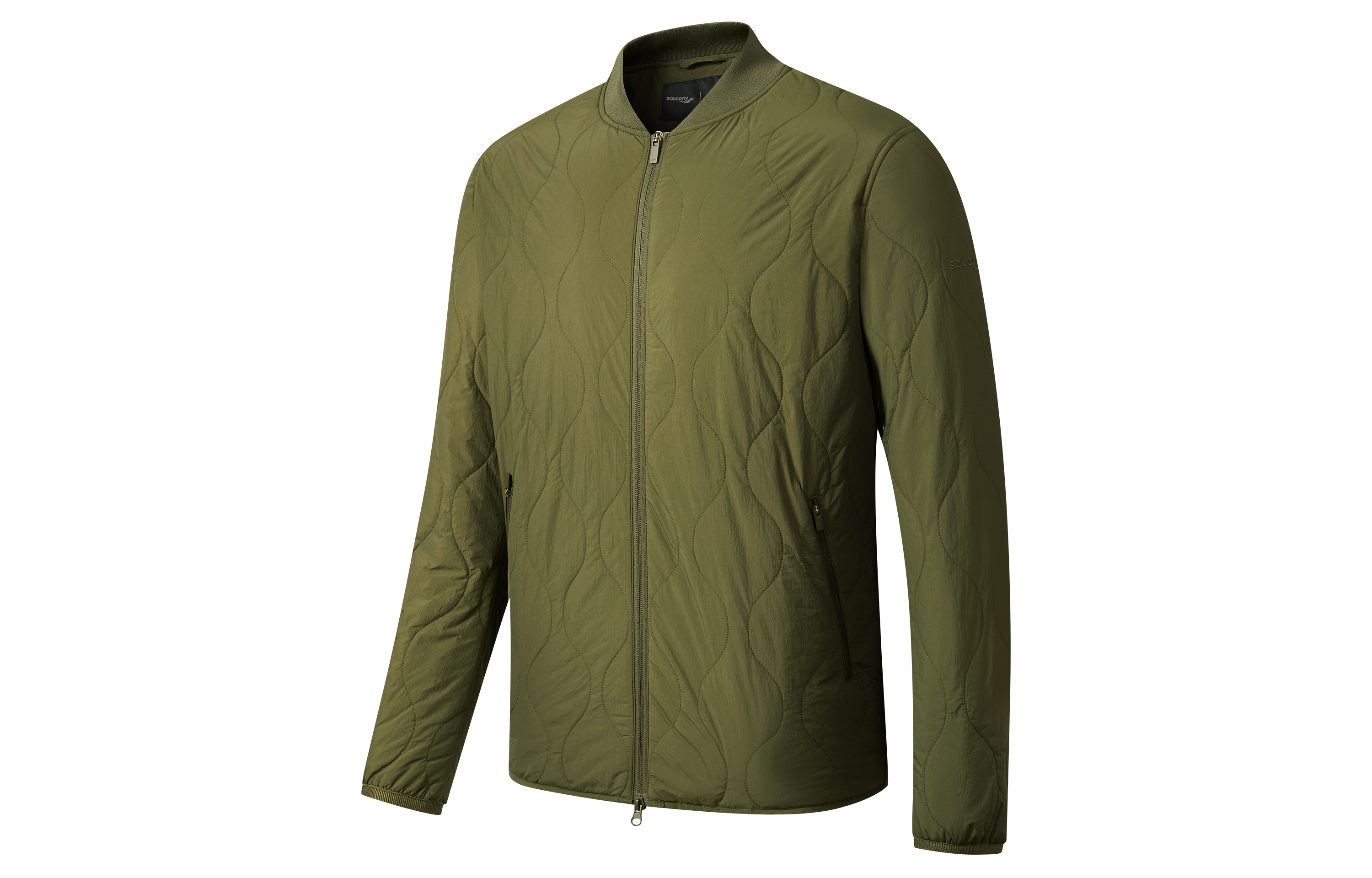 Saucony  Lightweight Quilted Zip-Up Jacket Green SC2249102C-GE102