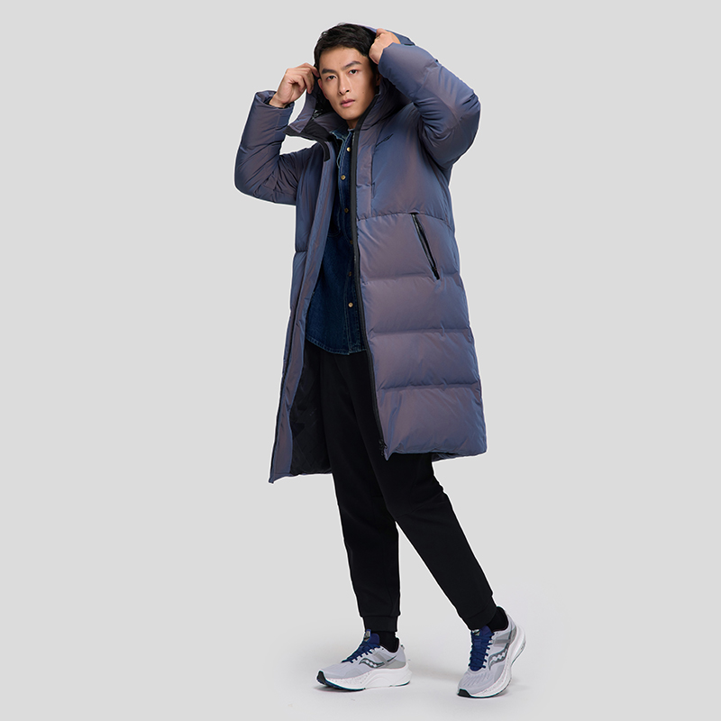 Purchase Saucony Jaket Panjang Loose Down - Iridescent Blue Lengan Panjang SC2230050B-DA04