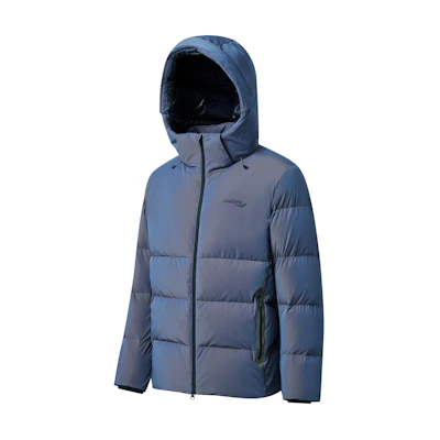 Saucony Outdoor Windproof Down Jacket Short Puffer Coat Bright Blue. SC2230048D-DA03