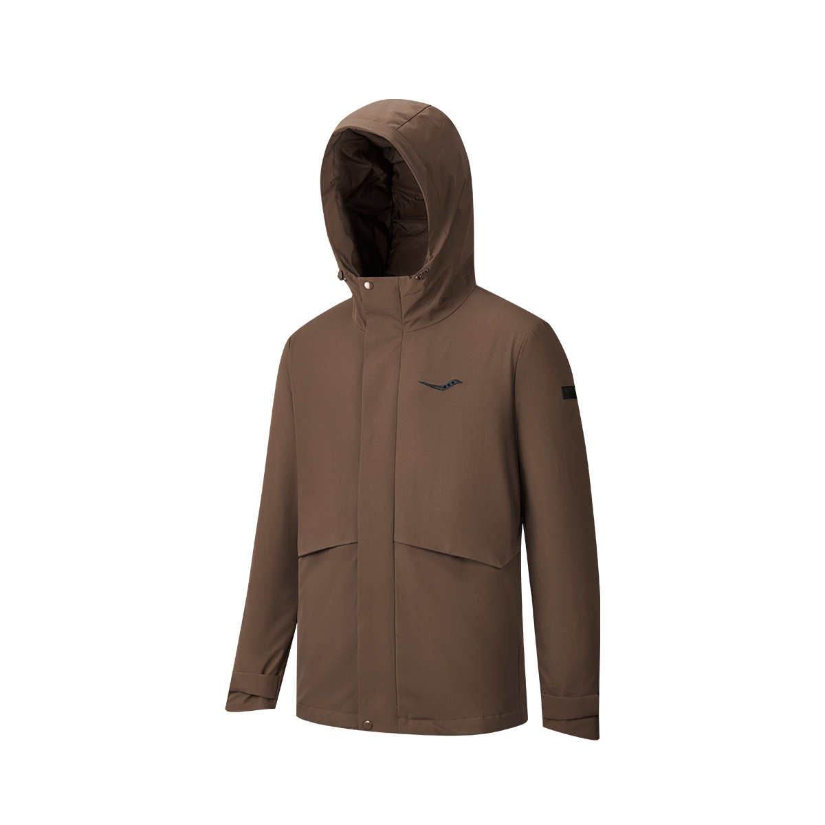 Saucony  Puffer Jacket Hooded Zip Brown SC2240210A-CO56