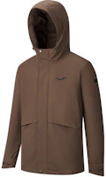 Saucony Puffer Jacket Hooded Zip Brown SC2240210A-CO56 Saucony Puffer Jacket Hooded Zip Brown SC2240210A-CO56