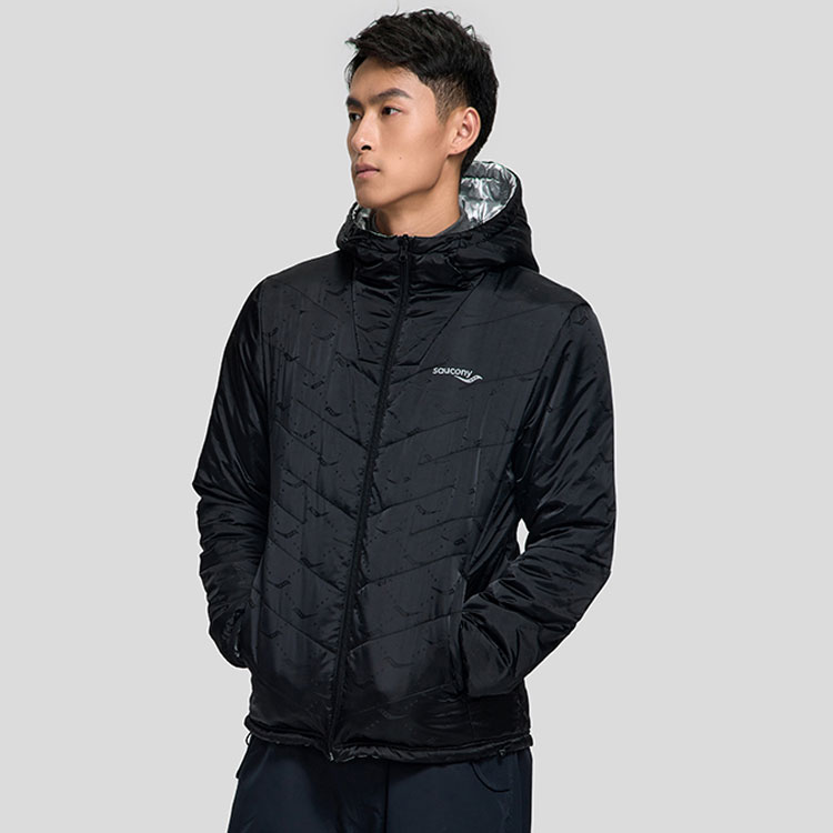 Saucony  Reversible Zip-Up Hoodie Jacket in Solid Silver. SC2230156A-MT01 圖 4