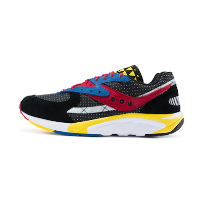 Saucony Aya 'Black Yellow Red'