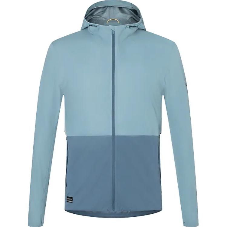 Saucony Blue Zip-Up Hooded Jacket Long Sleeve SAM800360-SG
