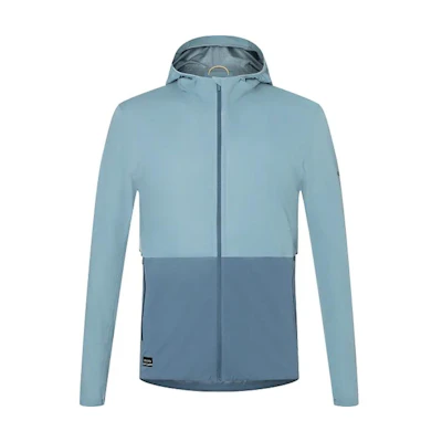 Saucony Blue Zip-Up Hooded Jacket Long Sleeve SAM800360-SG