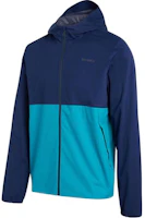 Saucony Boulder Drizzle Jacket Colorblock Logo Zip Hoodie Jacket Blue SAM800306-SD Saucony Boulder Drizzle Jacket Colorblock Logo Zip Hoodie Jacket Blue SAM800306-SD