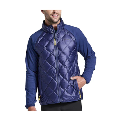 Saucony Boulder Oysterpuff Colorblock Stand Collar Jacket Purple SAM800305-SD
