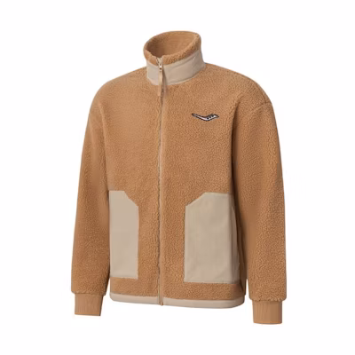 Saucony Colorblock Zip-Up Jacket for Men - Smoke Brown SC2220203-1